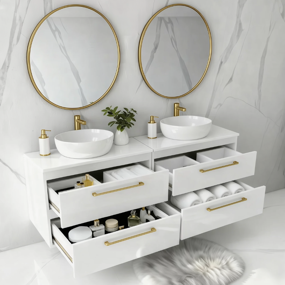 Koupelnová skříňka ONE 120 cm s deskou 4 zásuvky