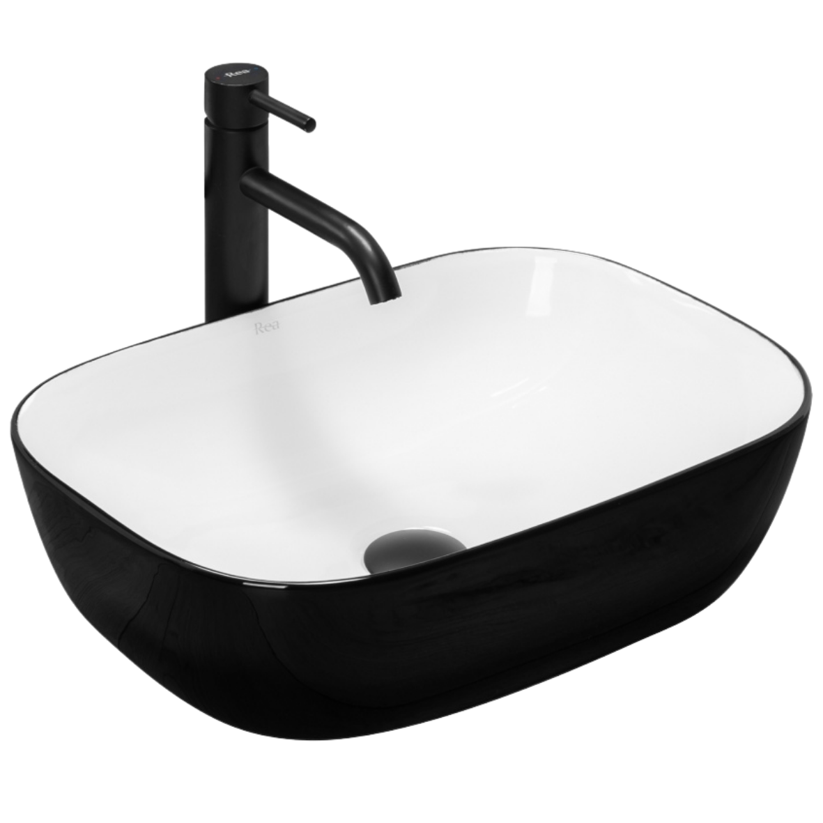 UMYVADLO BELINDA BLACK WHITE - NA DESKU