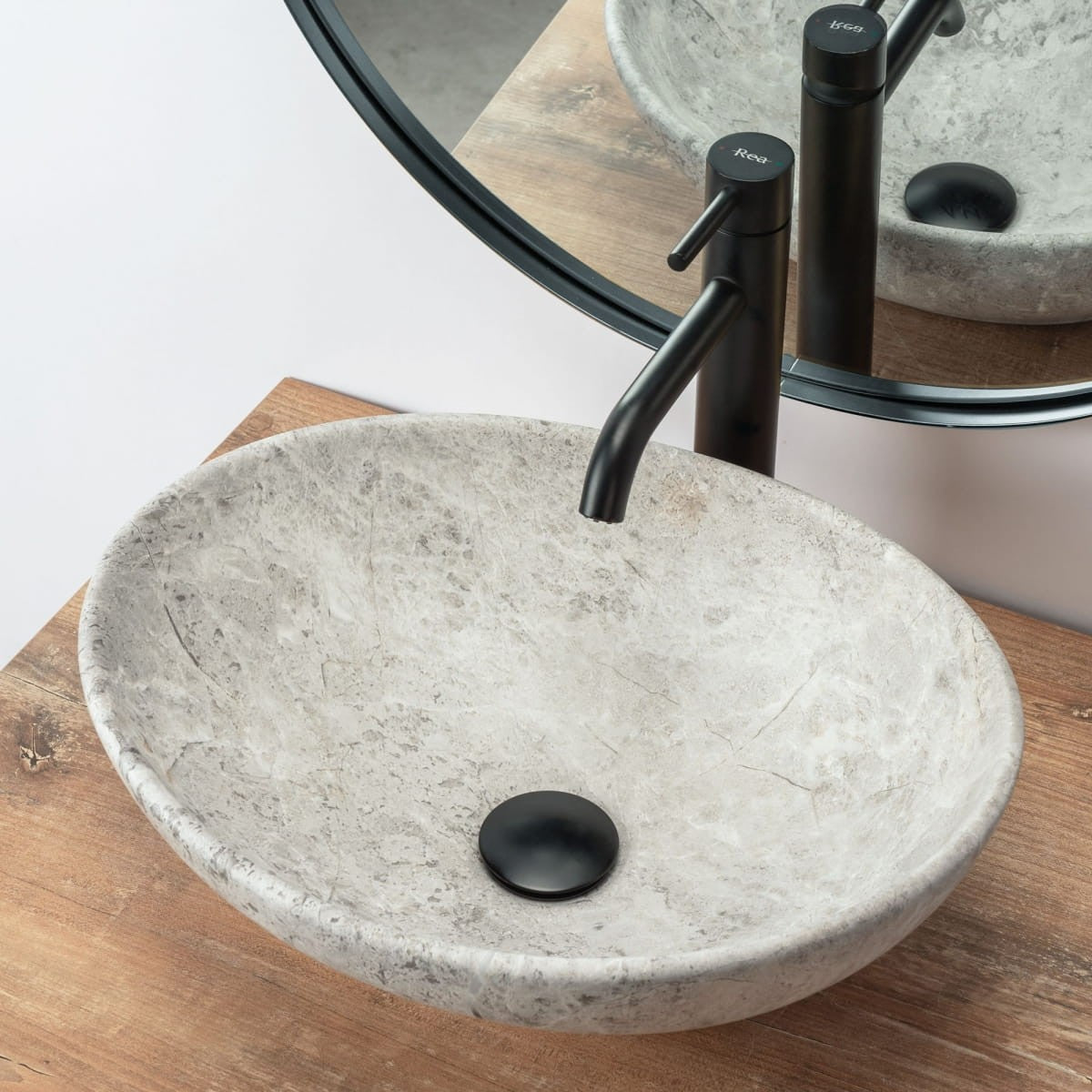UMYVADLO SOFIA LIGHT STONE - NA DESKU 41 x 34 cm