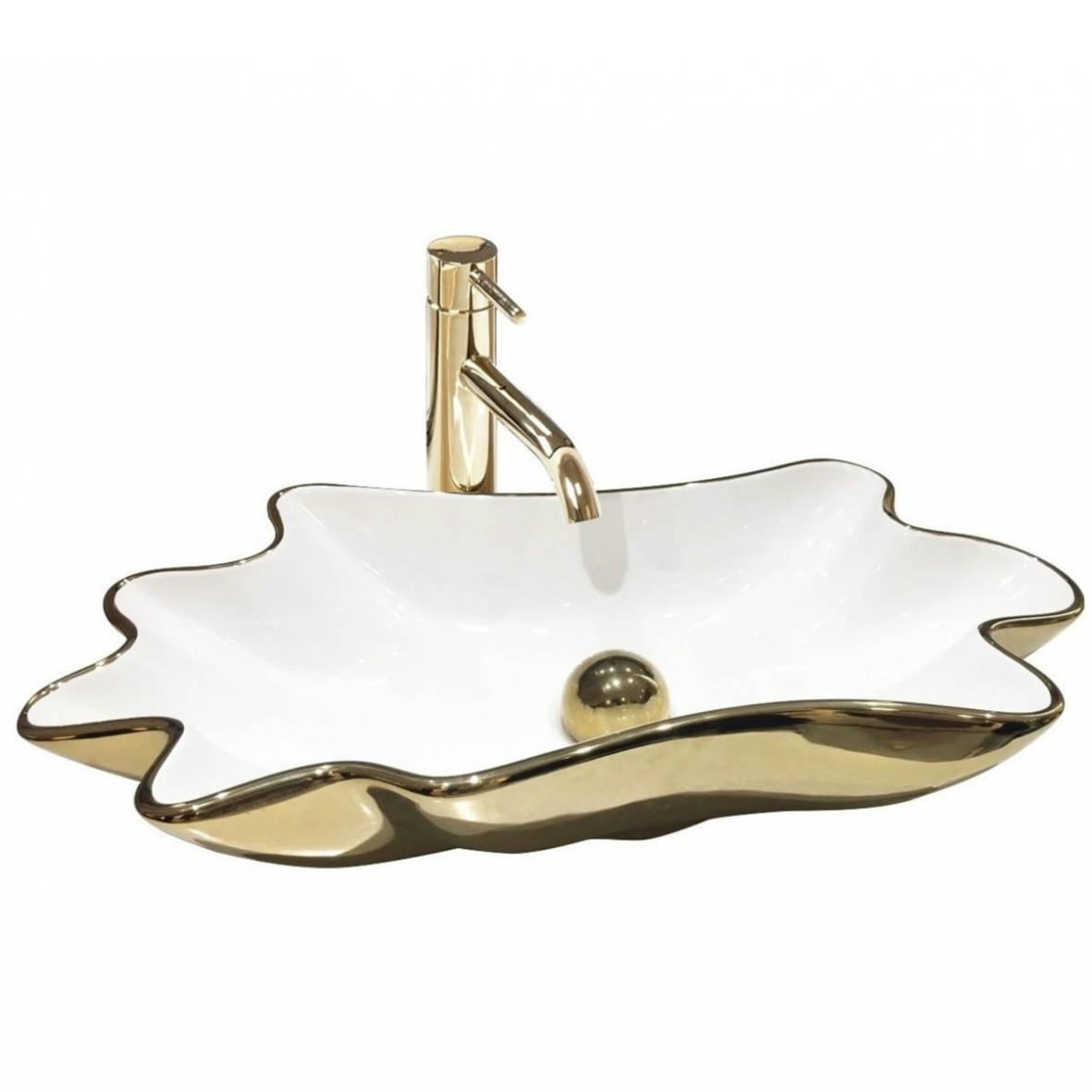 UMYVADLO INFINITY WHITE/GOLD - NA DESKU