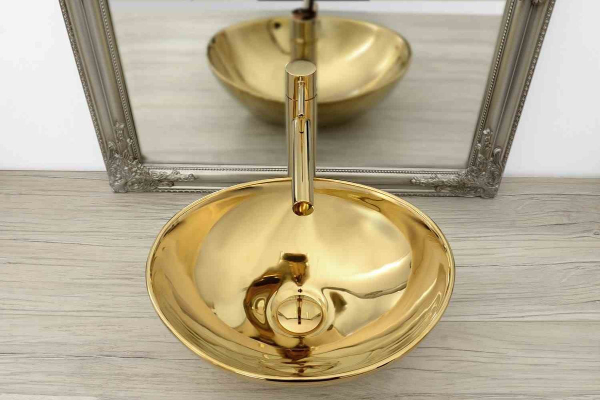 UMYVADLO SOFIA GOLD/GOLD - NA DESKU
