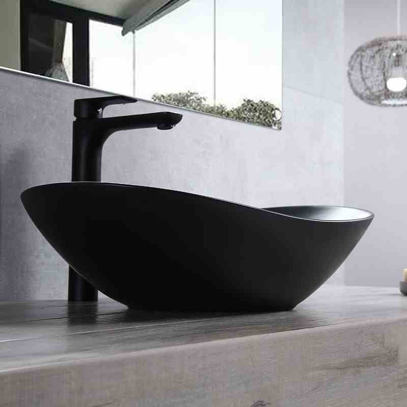 UMYVADLO ROYAL 60 MAT BLACK - NA DESKU