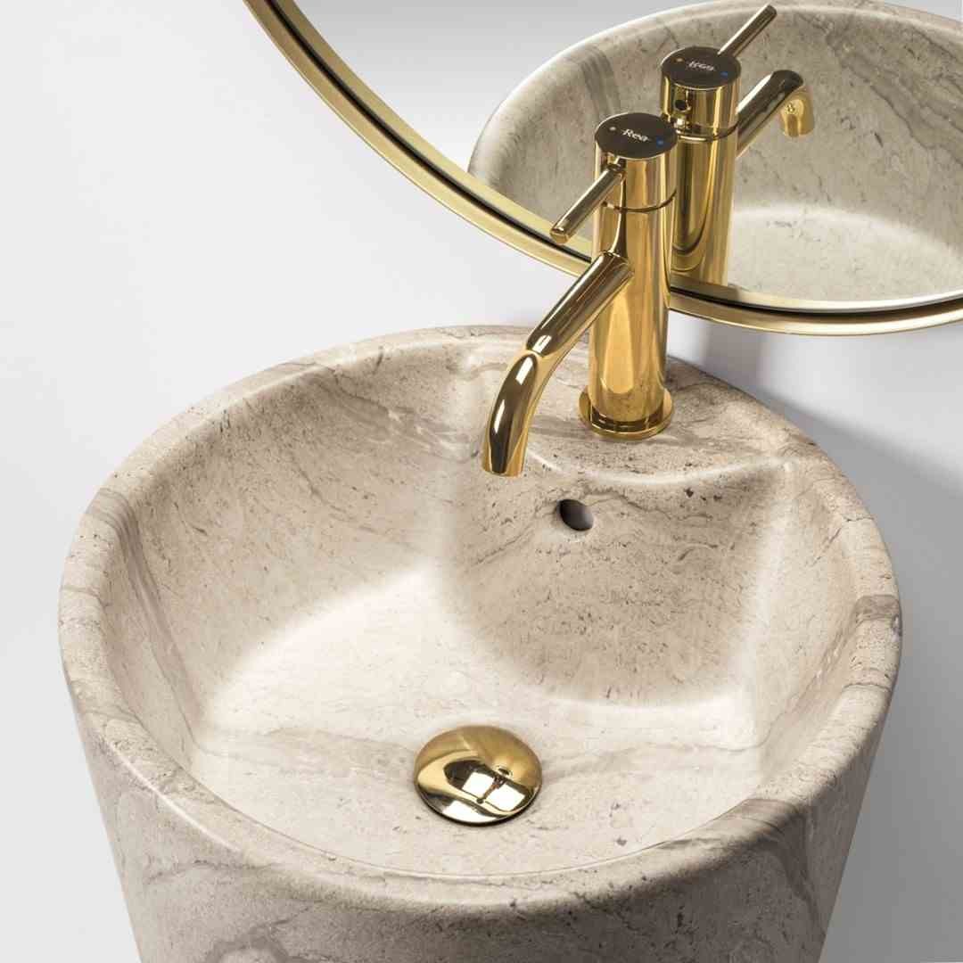 BLANKA NATURAL volně stojící umyvadlo matné