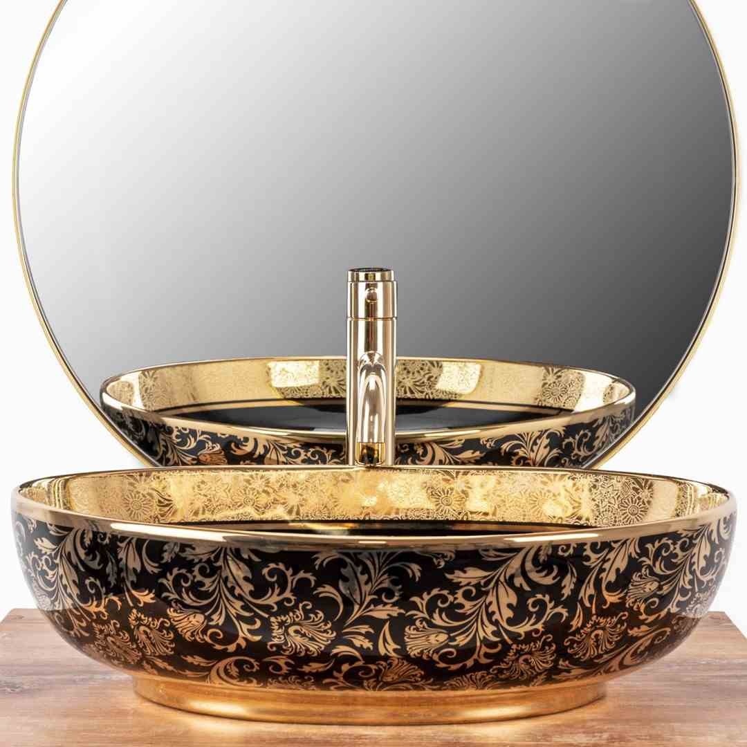 UMYVADLO MARGOT BLACK GOLD - NA DESKU
