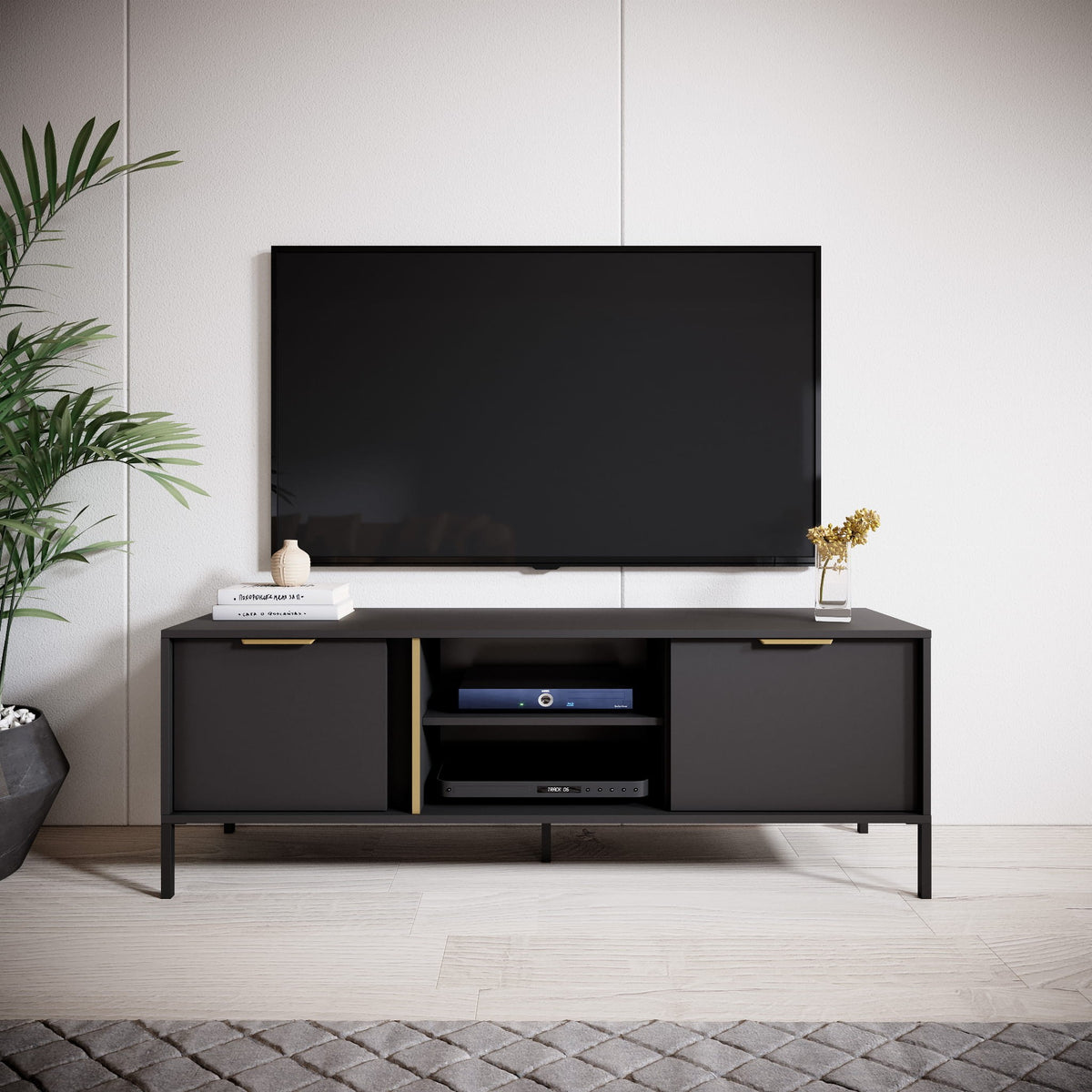 TV stolek LERO 153 cm Antracit