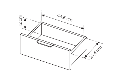 Konferenční stolek LERO 97 cm Antracit