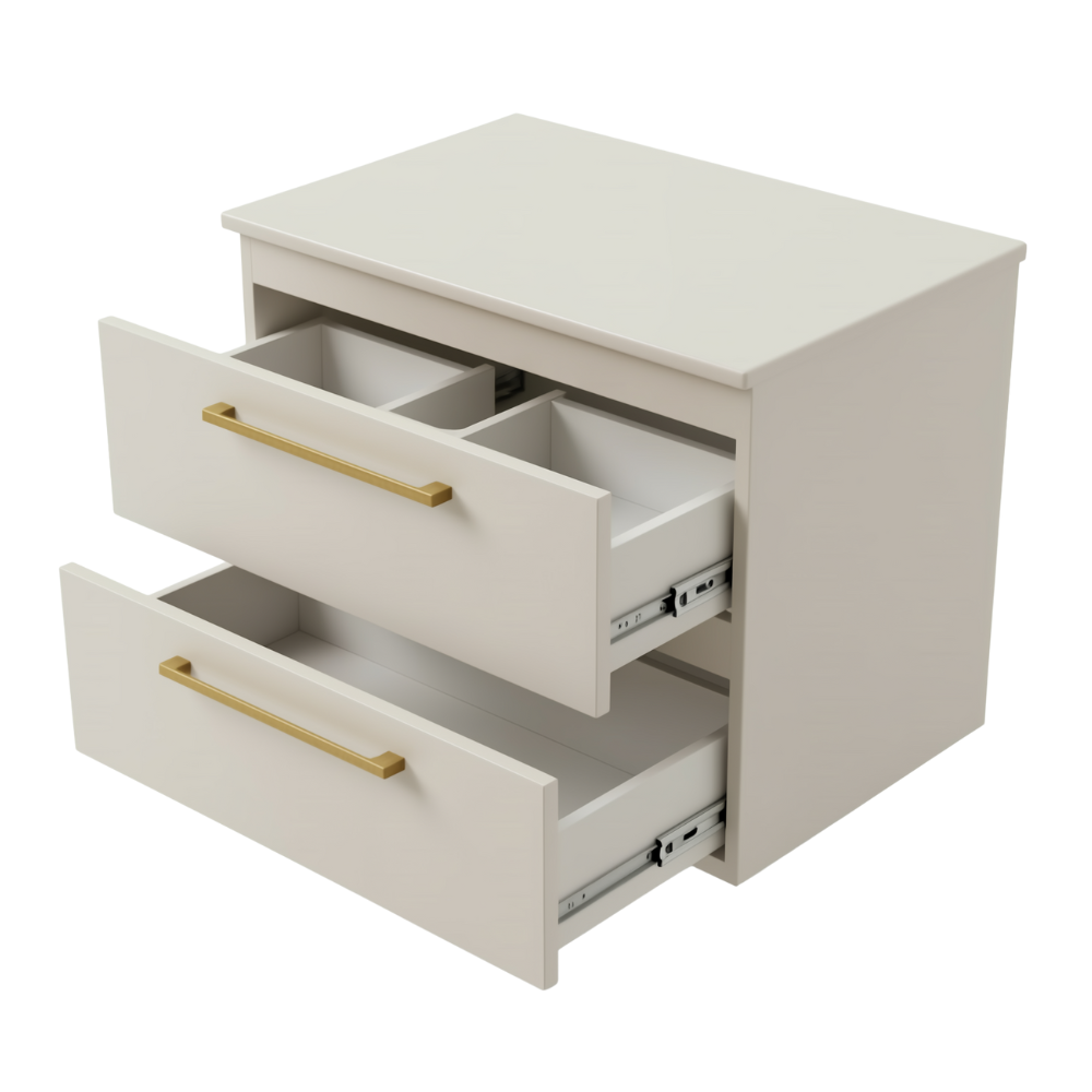 Koupelnová skříňka s deskou ONE 2 zásuvky
