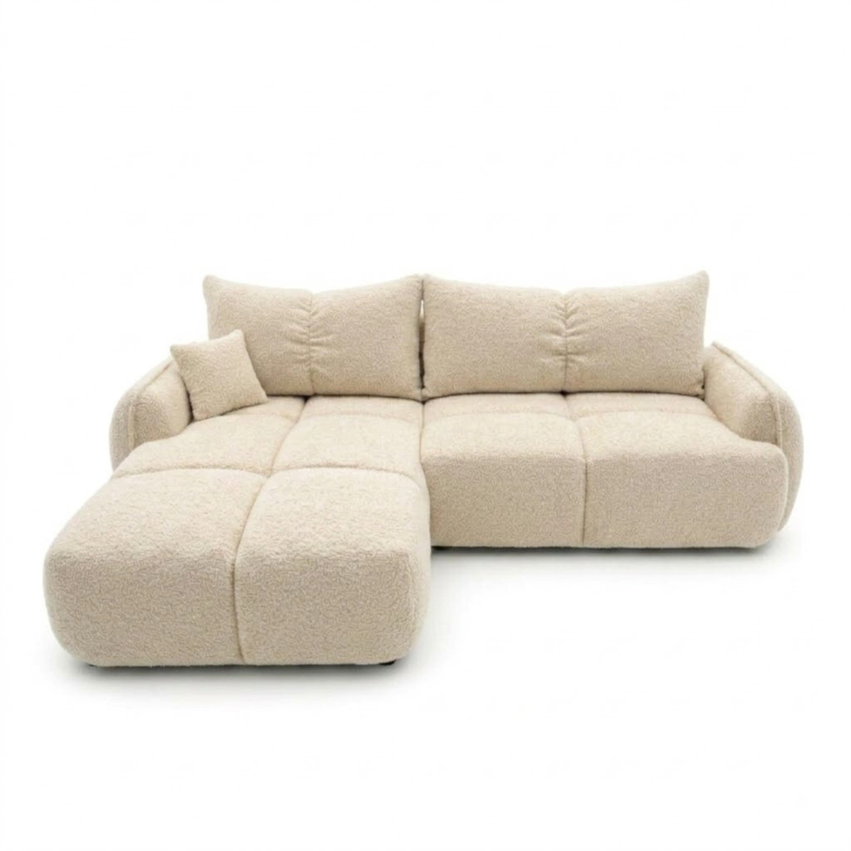 Čalouněná rohová sedačka s funkcí spaní a úložným prostorem na lůžkoviny VERONA
