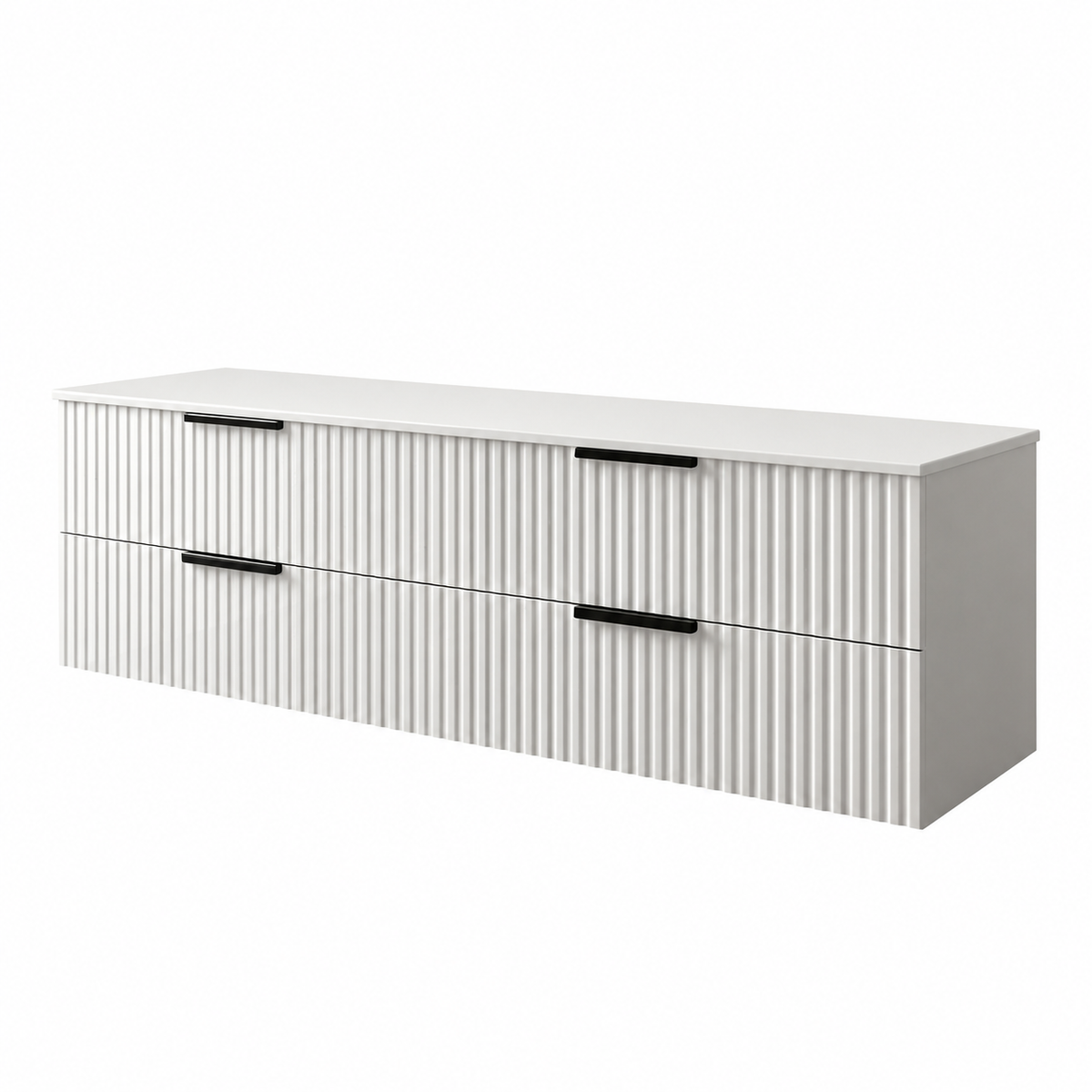 Koupelnová skříňka s deskou TIBU 120 drážkovaná