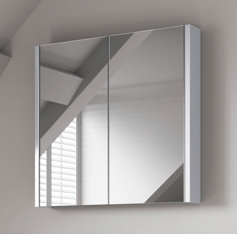 Zrcadlová koupelnová skříňka 60 cm ořech