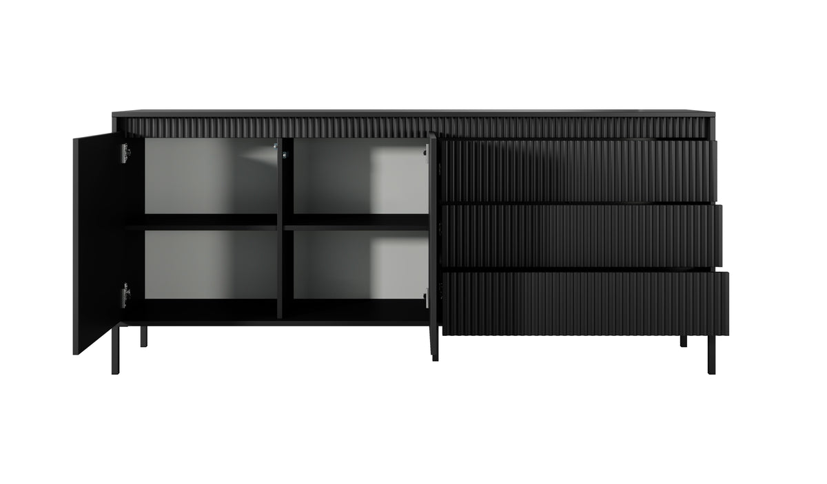 Dvoudvéřová komoda se zásuvkami DORAN 187 cm