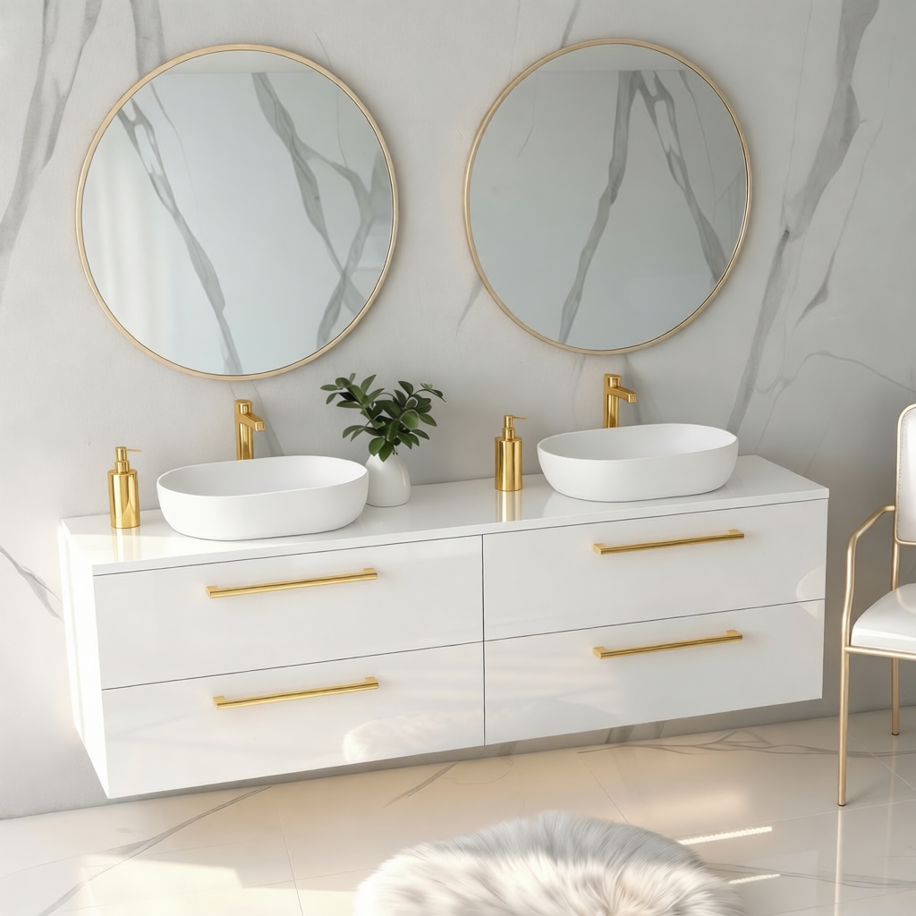 Koupelnová skříňka ONE 120 cm s deskou 4 zásuvky