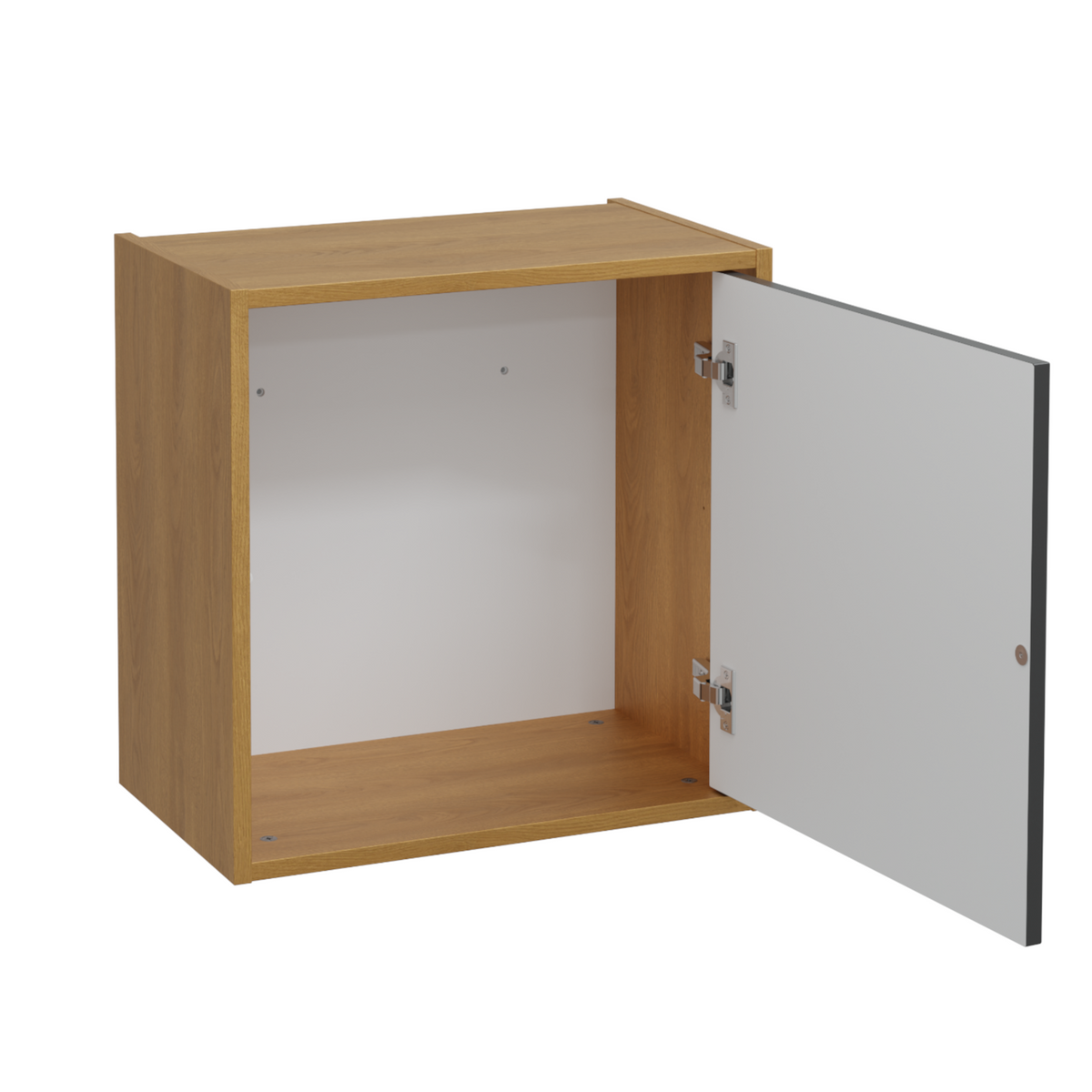 Závěsná boční skříňka 50 x 30 cm ERIN vitge black / dub karamel