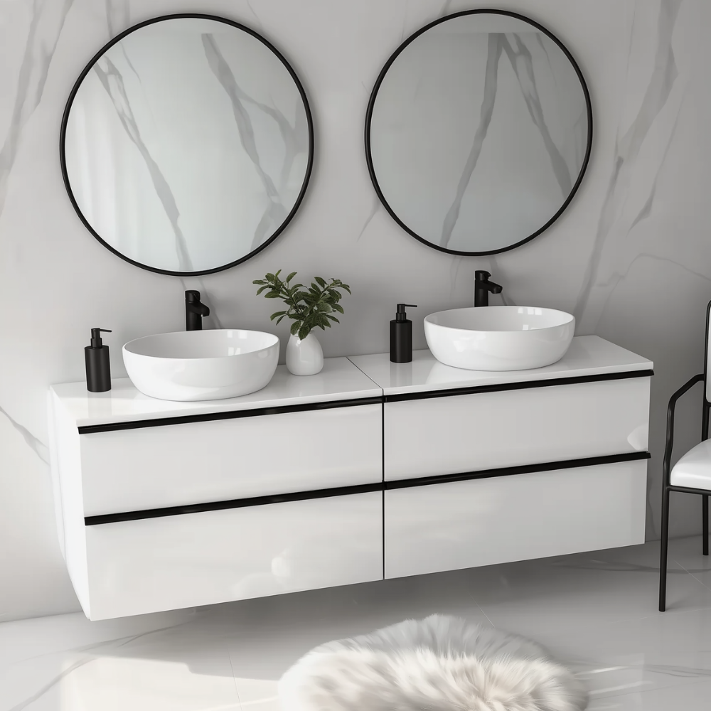 Koupelnová skříňka ONE 120 cm s deskou 4 zásuvky