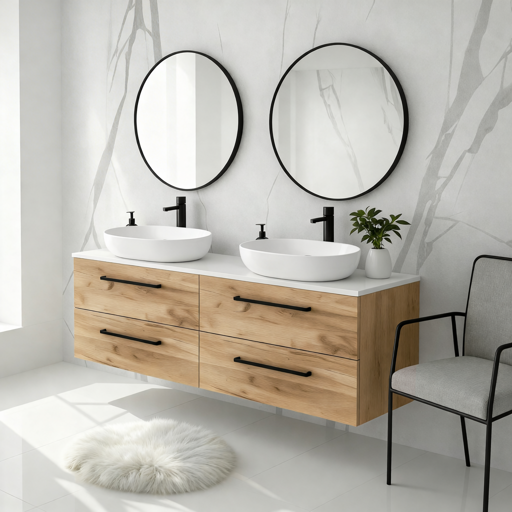 Koupelnová skříňka ONE 120 cm s deskou 4 zásuvky