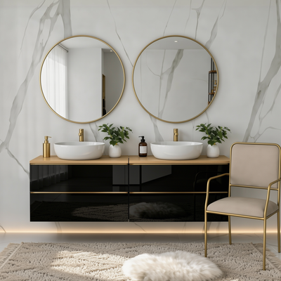 Koupelnová skříňka ONE 120 cm s deskou 4 zásuvky