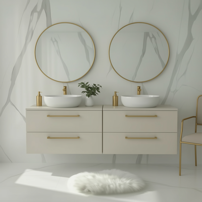 Koupelnová skříňka ONE 120 cm s deskou 4 zásuvky