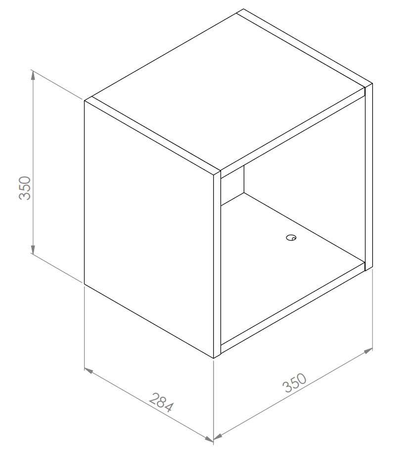 Koupelnová skříňka LUPO vysoká 30 cm