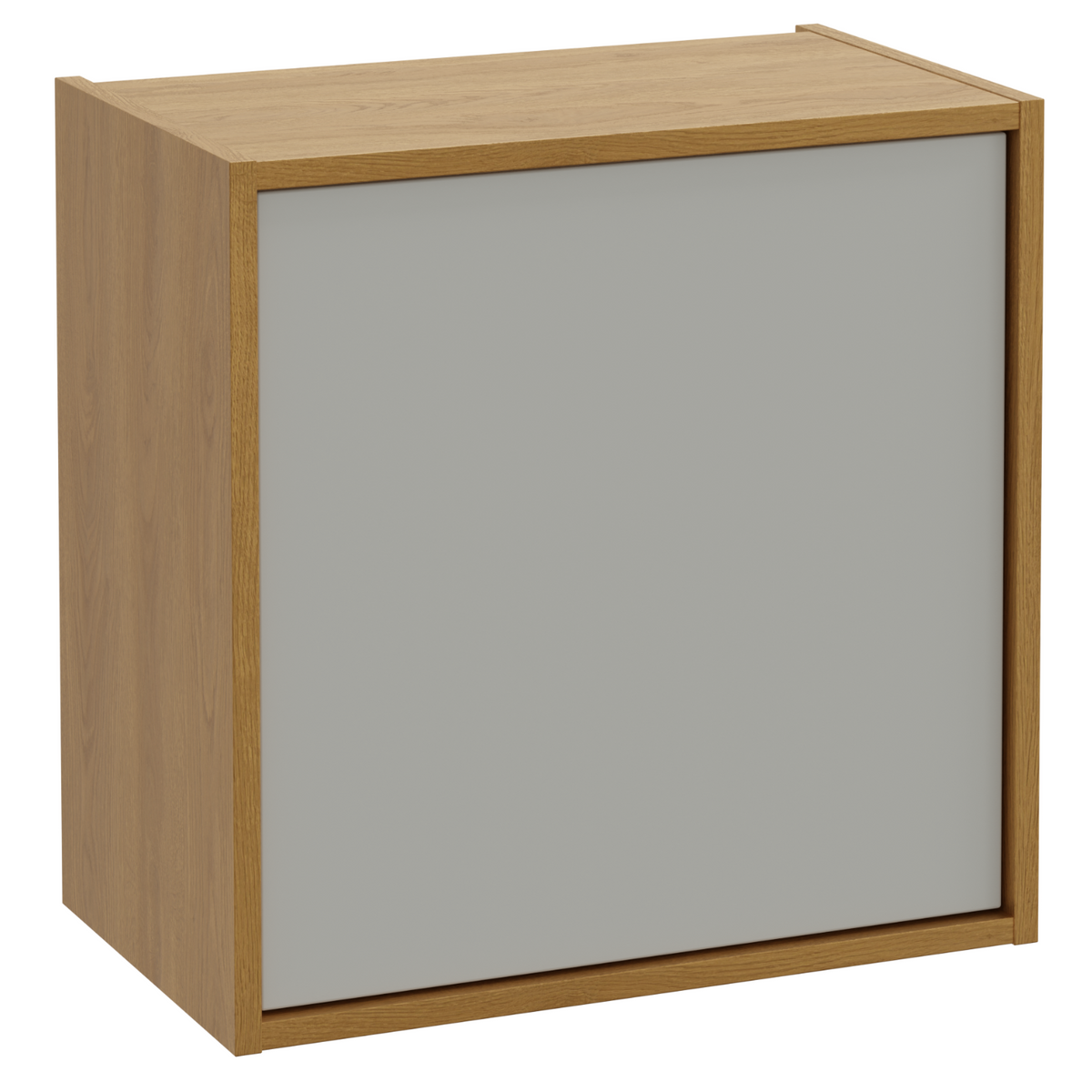 Závěsná boční skříňka 50 x 30 cm ERIN vitge black / dub karamel