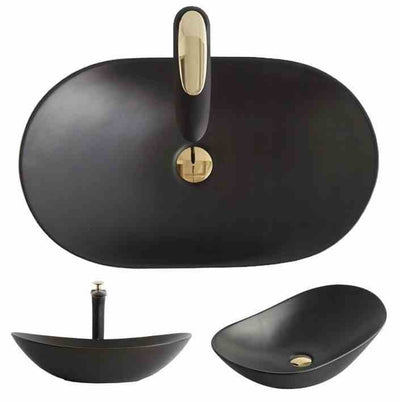 UMYVADLO ROYAL 60 MAT BLACK - NA DESKU