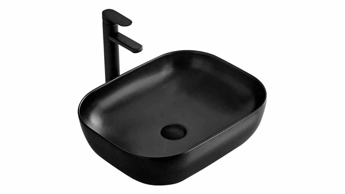 UMYVADLO BELINDA BLACK MATT - NA DESKU