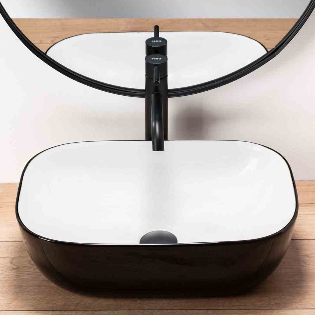 UMYVADLO BELINDA BLACK WHITE - NA DESKU
