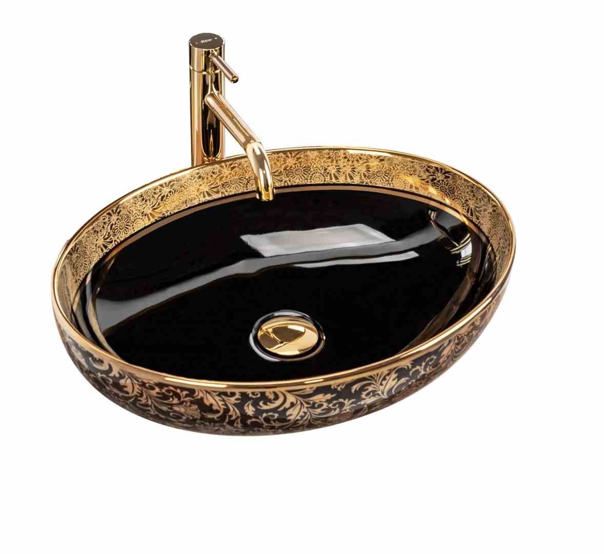 UMYVADLO MARGOT BLACK GOLD - NA DESKU