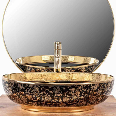 UMYVADLO MARGOT BLACK GOLD - NA DESKU