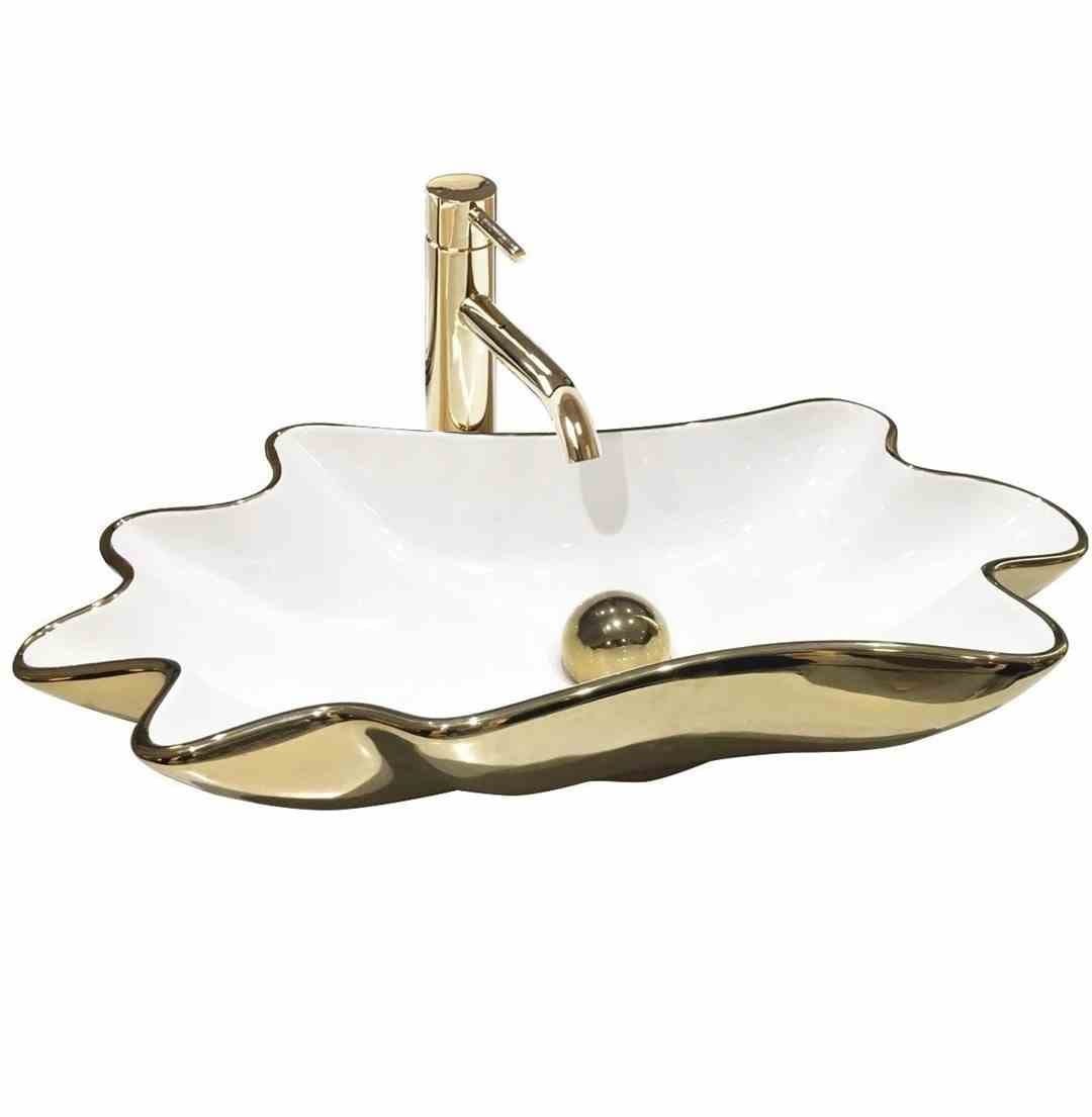 UMYVADLO INFINITY WHITE/GOLD - NA DESKU