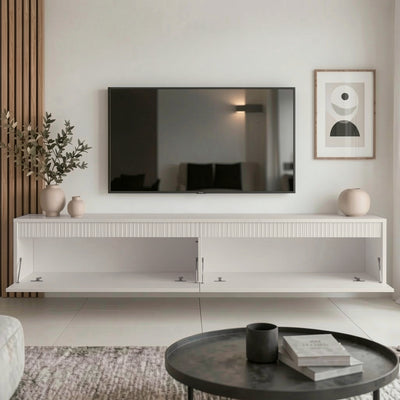 Závěsný TV stolek LUMI II s LED osvětlením