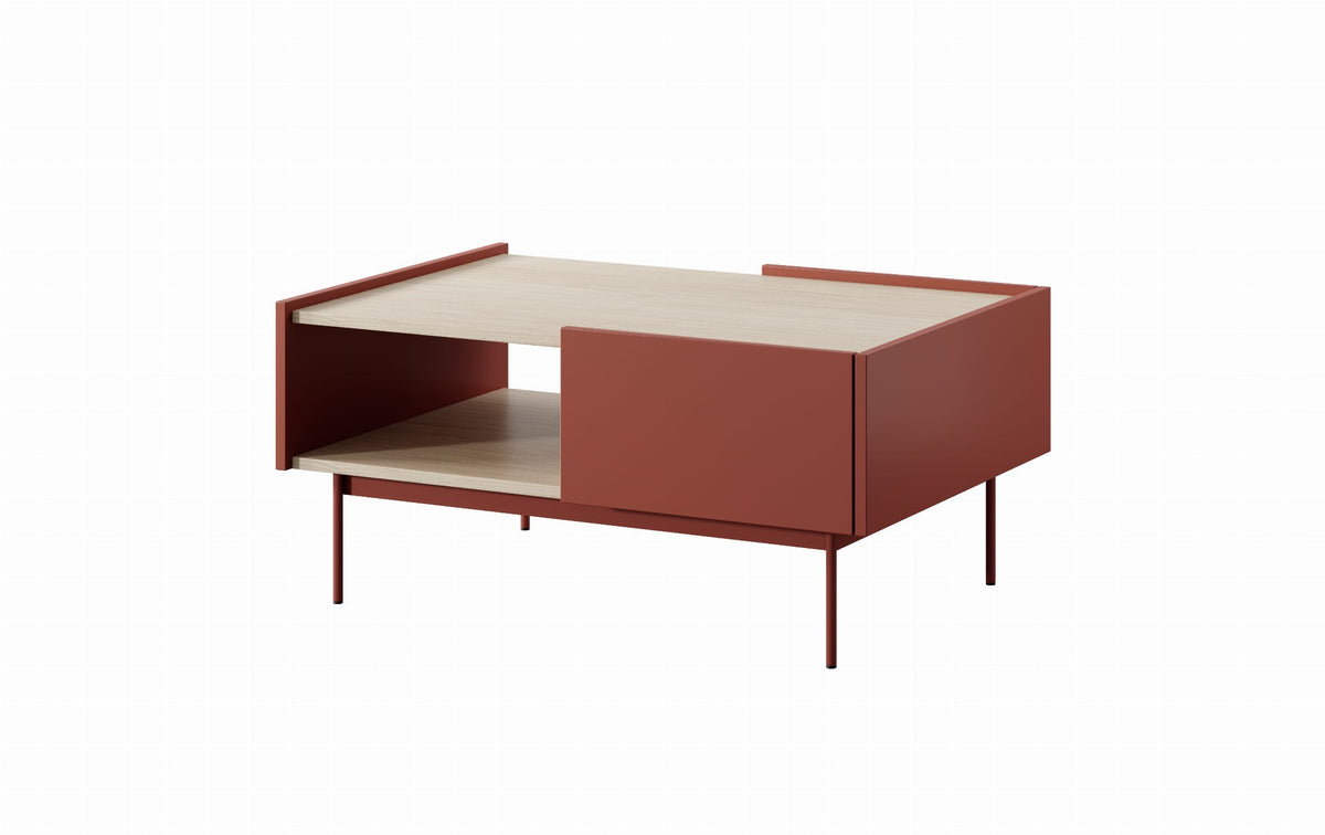 RENO Konferenční stolek 97cm Ceramic Red