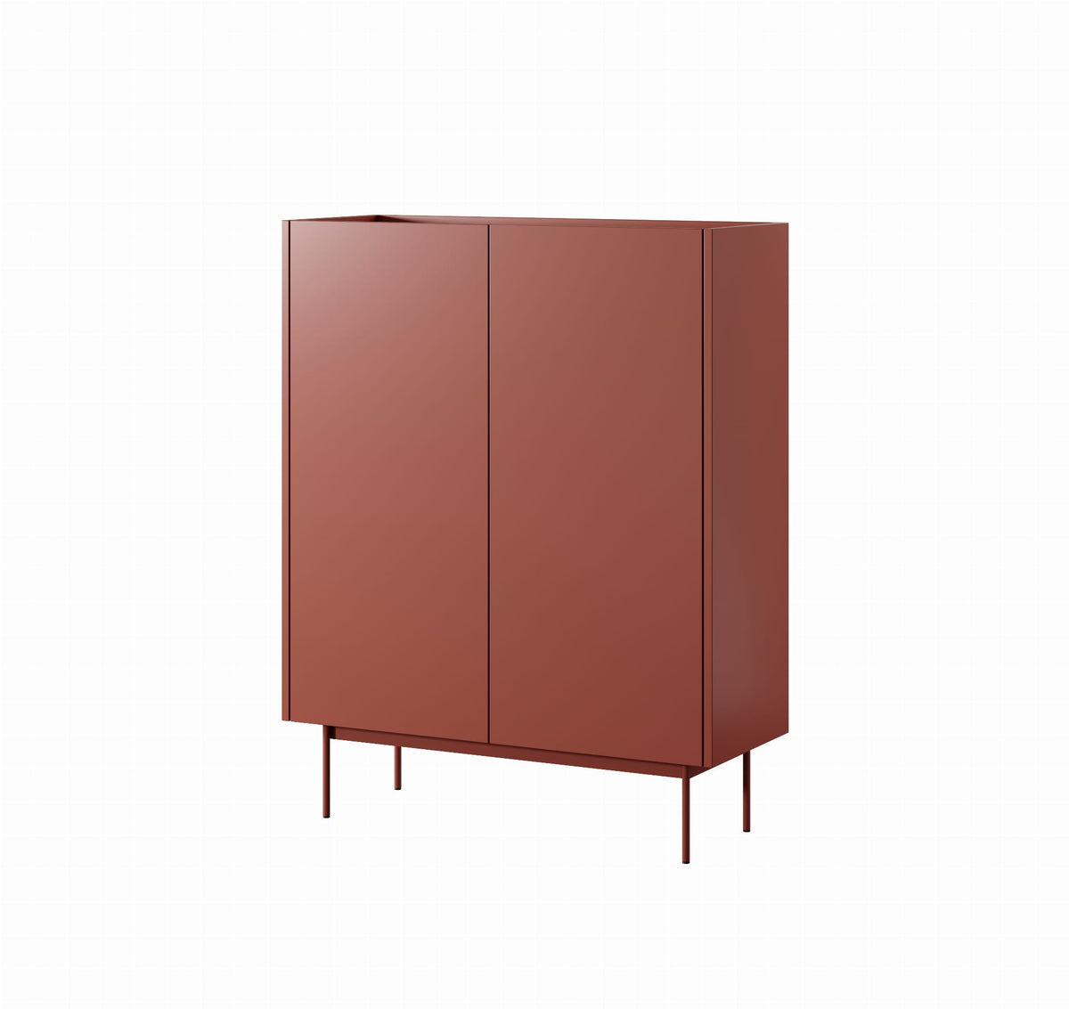 RENO Vysoká komoda 97cm Ceramic Red