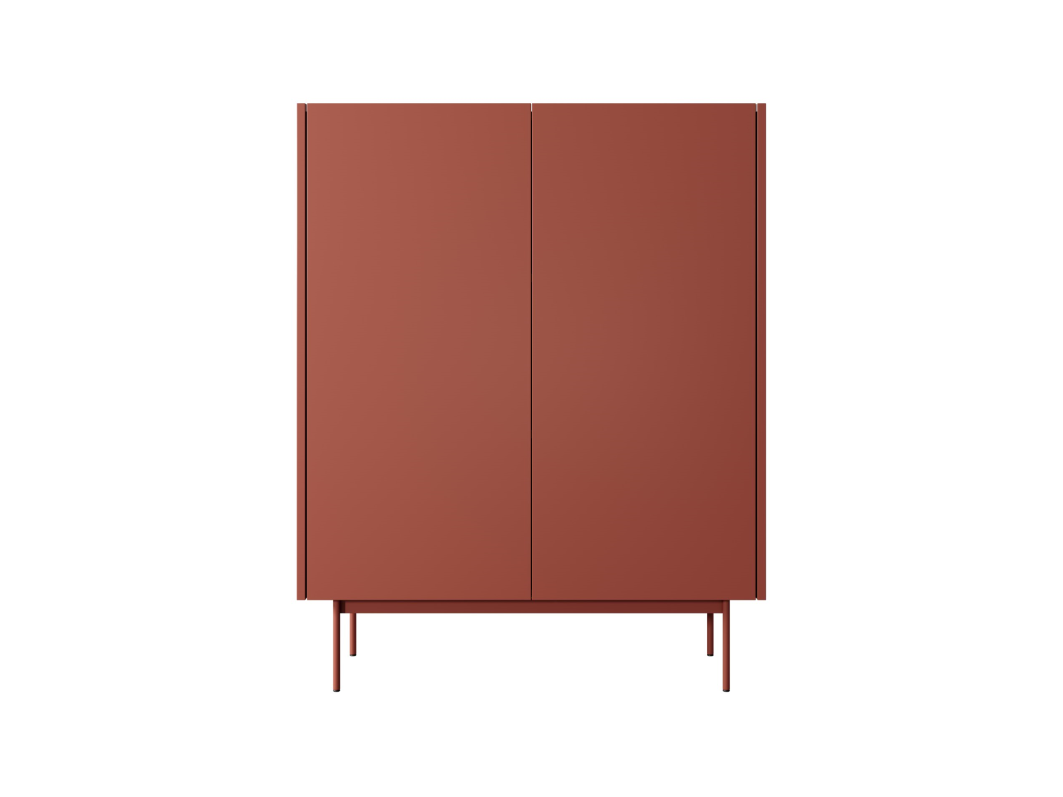 RENO Vysoká komoda 97cm Ceramic Red