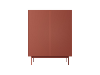 RENO Vysoká komoda 97cm Ceramic Red