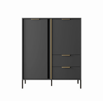 Vysoká komoda LERO 103 cm Antracit