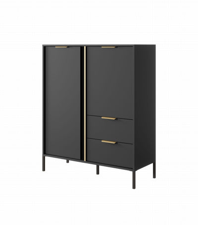 Vysoká komoda LERO 103 cm Antracit
