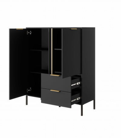Vysoká komoda LERO 103 cm Antracit