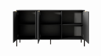 Třídvéřová komoda LERO 153 cm Antracit