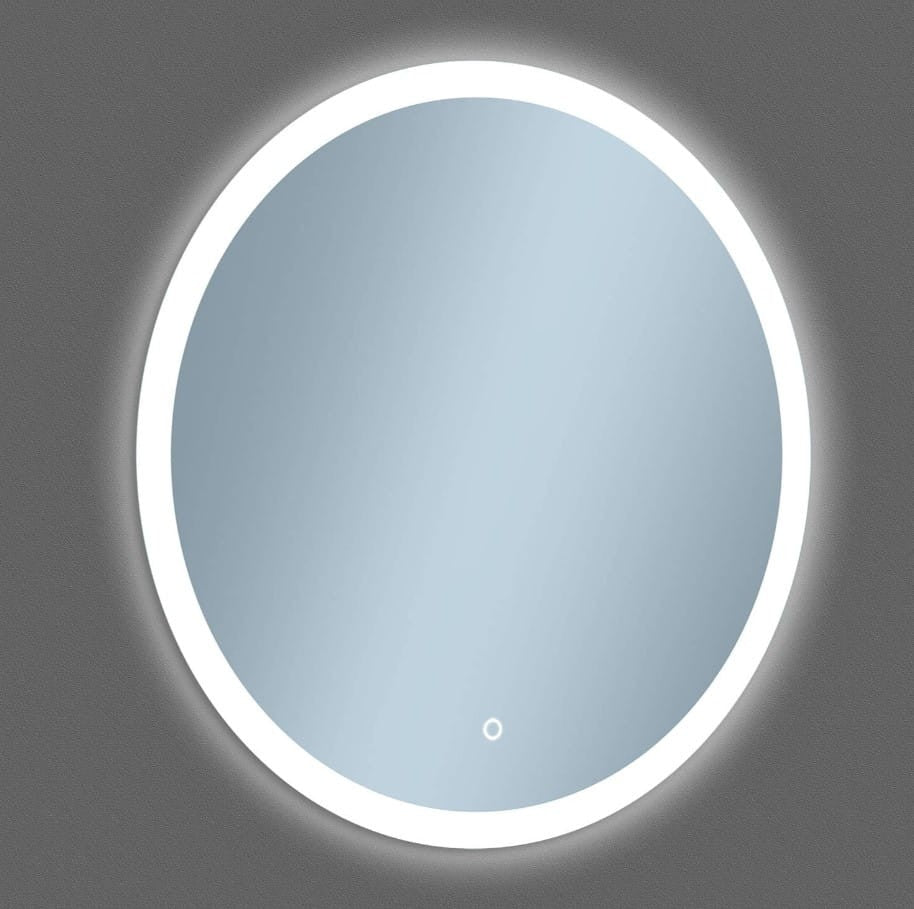 Kulaté LED zrcadlo 60 cm Bílé