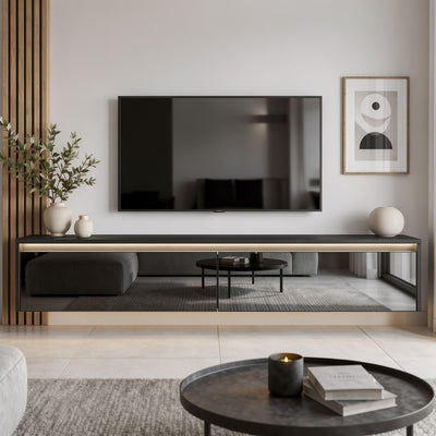 Závěsný TV stolek LUMI s LED osvětlením