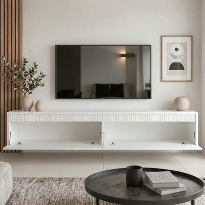 Závěsný TV stolek LUMI II s LED osvětlením