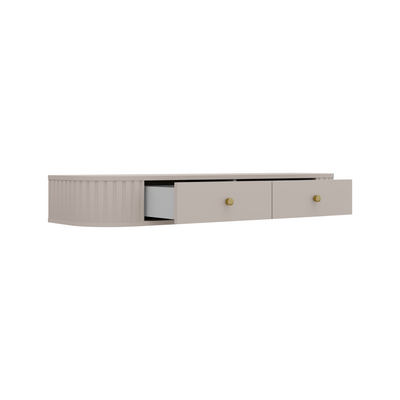 Toaletní stolek MAVI se zásuvkami drážkovaný