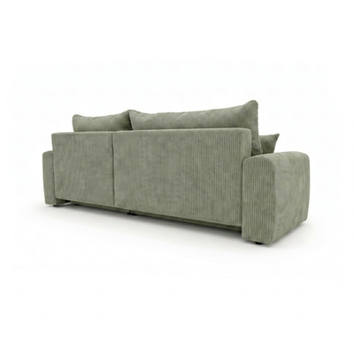 Čalouněná rohová sedačka s funkcí spaní a úložným prostorem na lůžkoviny BELLA