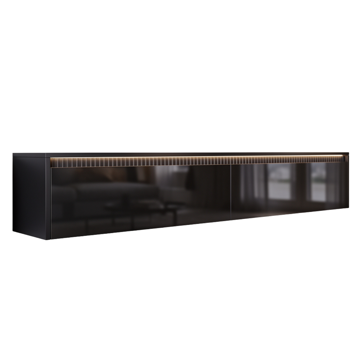 Závěsný TV stolek LUMI II s LED osvětlením