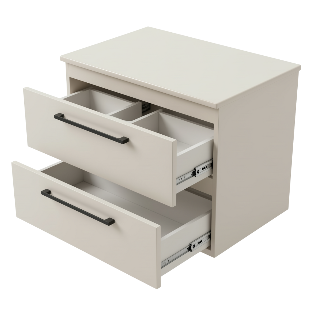 Koupelnová skříňka s deskou ONE 2 zásuvky