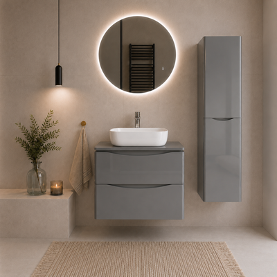 Vysoká koupelnová skříňka AUSTIN