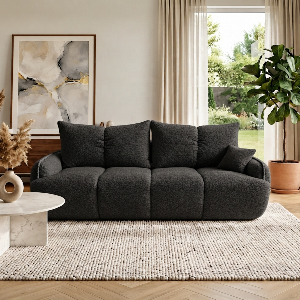 Sofa tapicerowana z funkcją spania VERONA