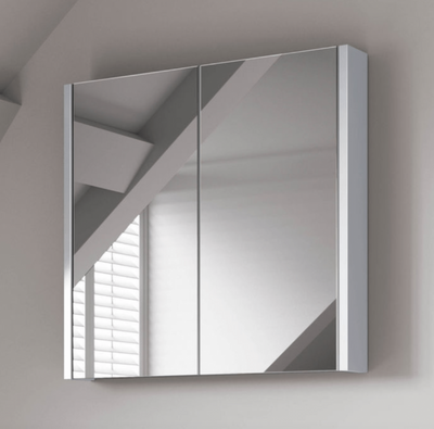 Zrcadlová koupelnová skříňka 60 cm ořech