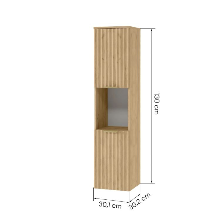 Závěsná vysoká skříňka RAVA 30 cm
