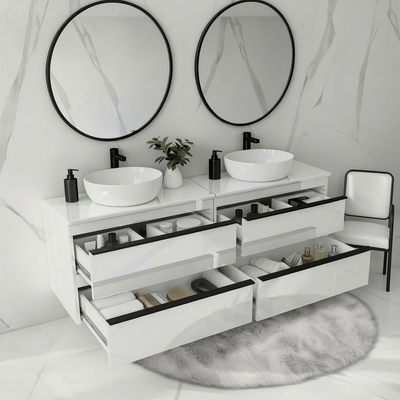 Koupelnová skříňka ONE 120 cm s deskou 4 zásuvky